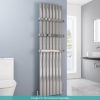 UK Bathrooms Essentials Melville Vertical Aluminium Radiator in Matt White