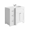 Harrogate Ripley 900mm Right-Hand Vanity Unit with Basin in Arctic White