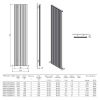 Carisa Monza Central Heating Radiator in Polished Anodised Aluminium