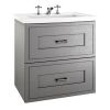 Imperial Fradley Wall Hung 2 Drawer Vanity Unit in Dartmouth Grey - XWTO310052