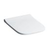 Geberit Smyle Square Replacement Slimline Soft Close Toilet Seat in White - 500.237.01.1