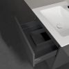 Villeroy and Boch Finero 600mm Wall Hung Vanity Unit and Basin in Glossy Grey - C52500FP