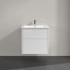 Villeroy and Boch Finero 650mm Wall Hung Vanity Unit and Basin in Glossy White - C52600DH