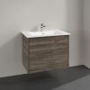 Villeroy and Boch Finero 800mm Wall Hung Vanity Unit and Basin in Stone Oak - C52700RK
