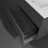 Villeroy and Boch Finero 1000mm Wall Hung Vanity Unit and Basin in Glossy Grey - C52800FP