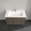 Villeroy and Boch Finero 1000mm Wall Hung Vanity Unit and Basin in Stone Oak - C52800RK