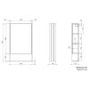Tavistock Marston Single Door Mirror Cabinet in Paper White - MSCAB46W