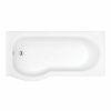 Amara P-Shape 1700 x 800mm Left Hand Shower Bath