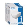 Geberit Selnova Shrouded Pan and Soft Close Quick Release Seat Pack in White - 502793001