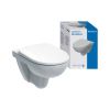 Geberit Selnova Wall-Hung WC Pack with Standard Seat and Cover in White - 501752001