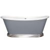 BC Designs 1700 Boat Bath with Aluminium Plinth White - BAS765