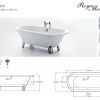 Royce Morgan Blenheim 1750mm Freestanding Bath