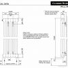 Bisque Classic 2 Column Wall Hung Radiator - 2W75379010