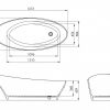 Ramsden & Mosley Cara Freestanding Elliptical Bath - B002066
