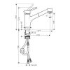 Hansgrohe Talis Kitchen Mixer Tap, with Pull-out Spray - 32841000