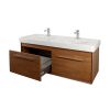 Abacus Simple Wall-hung Twin Vanity Unit