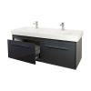Abacus Simple Wall-hung Twin Vanity Unit
