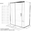 Matki EauZone Plus Sliding Shower Door with Side Panel for Corner