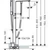 Hansgrohe Metropol Floorstanding Bath Mixer Tap with Handshower - 32532000