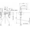 Perrin & Rowe Deco 3 Hole Basin Mixer Tap Set - 3141CP
