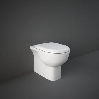 RAK Tonique Floor Standing Back to Wall Toilet Pan with Seat - TONBTWPAN015