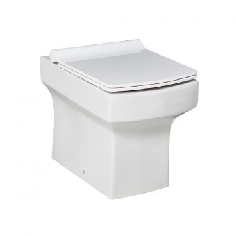 UK Bathrooms Essentials Claro Back to Wall Toilet Suite - UKBESA0013