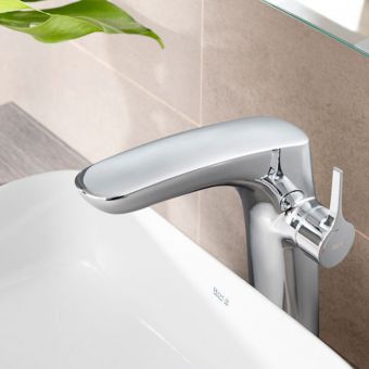 Roca Insignia Medium Height Basin Mixer Tap with Pop up Waste - 5A343AC00