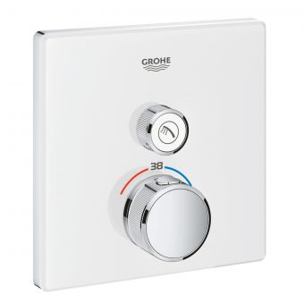 Grohe Grohtherm SmartControl Thermostat with One Valves in White - 29153LS0