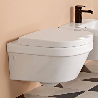 Villeroy and Boch Architectura Wall Mounted Rimless Concealed Fixing WC Combi Pack - 4694HR01