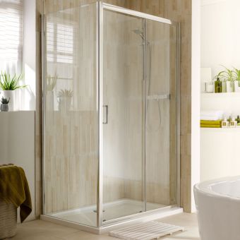 Essentials Single Sliding Shower Door