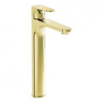VitrA Root Round Tall Basin Mixer in Gold - A4270723