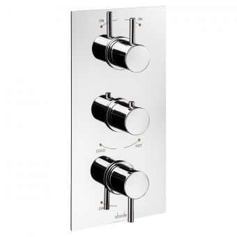 Abode Harmonie Concealed 3 Way Thermostatic Shower Valve in Chrome