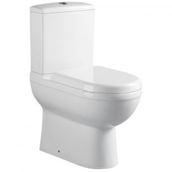 Essentials Pecos Comfort Height Back to Wall Close Coupled Toilet