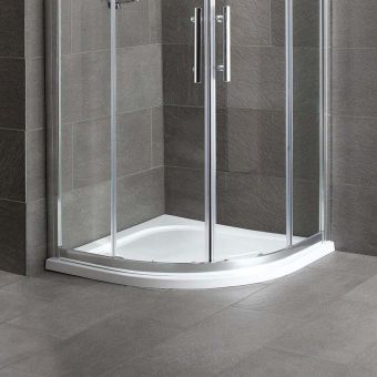 Essentials Tana Quadrant ABS Stone Resin Shower Tray