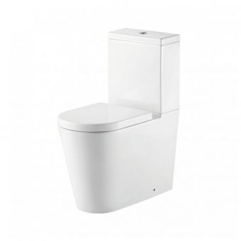 Essentials Elbe Short Projection Back to Wall Close Coupled Toilet