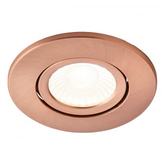 Forum Lighting Adjustable Fire Rated LED Bathroom Downlight 5W 4000K IP65 in Antique Copper