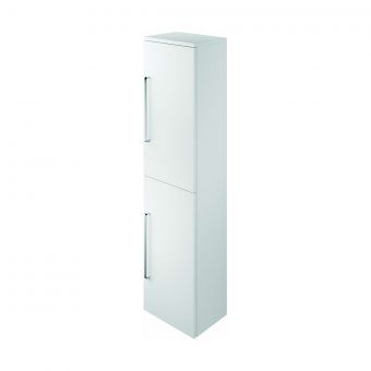 The White Space Scene Right Handed 2 Door Tall Storage Unit in Gloss White