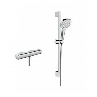 hansgrohe Ecostat E Combi Set with Croma Select E 110 hand shower in Chrome