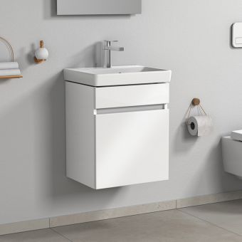 Villeroy and Boch Arto 450mm Basin and Vanity Set in Satin White