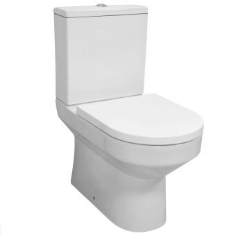 Essentials Benue Rimless Back to Wall Close Coupled Toilet