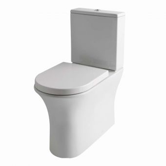 Essentials Falcom Rimless Back to Wall Close Coupled Toilet