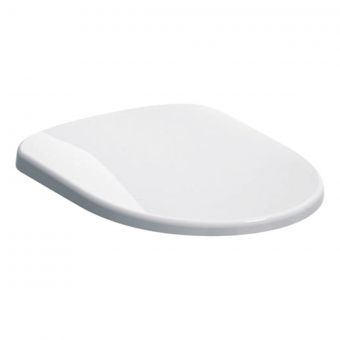 Geberit Selnova Replacement Soft Close Toilet Seat Cover with Top Fixings in White - 500.337.01.1