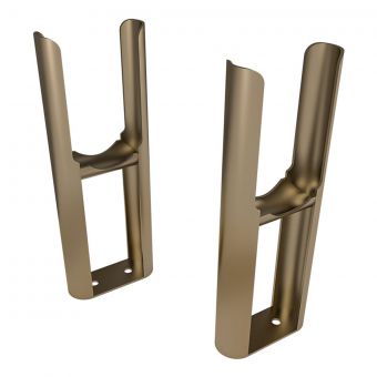 UK Bathrooms Essentials Meuse 2 Column Radiator Feet in Bronze
