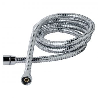 Essentials 2m Flexible Shower Hose with 8mm Bore in Chrome