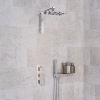 UK Bathrooms Essentials Shower Bundle 7 in Chrome