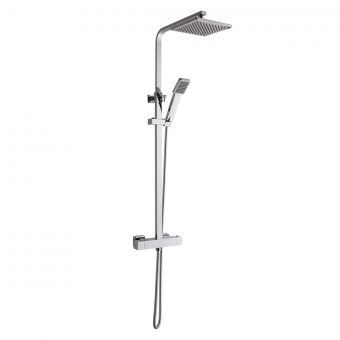 Essentials Indus Thermostatic Shower Pole Set in Chrome