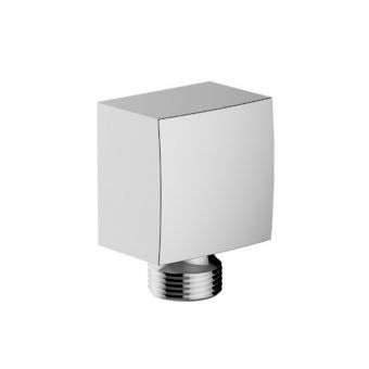 Essentials Square Outlet Elbow in Chrome