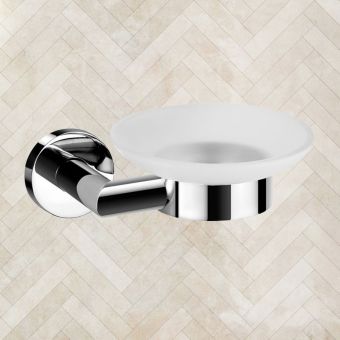 Amara Lythe Wall Mounted Soap Dish Holder in Chrome