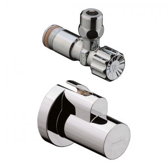 Hansgrohe Angle Valve with Cover in Chrome - 13954000