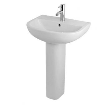 Essentials Lily 45cm Basin with Full Pedestal
